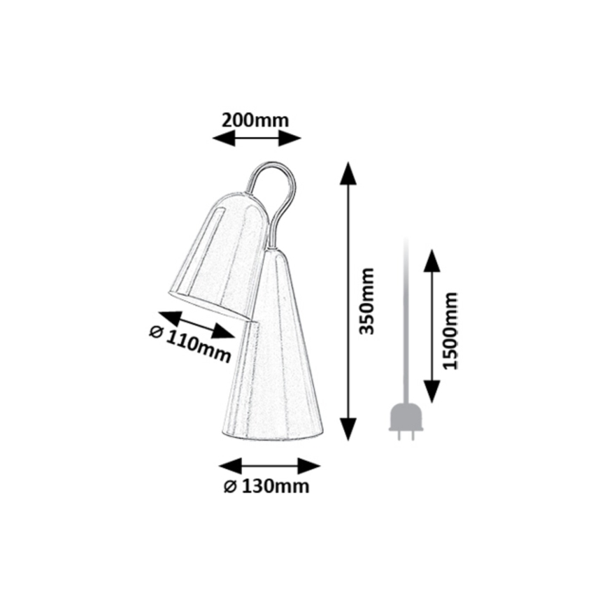 Rabalux - Lampe de table 1xE14/4W/230V rose