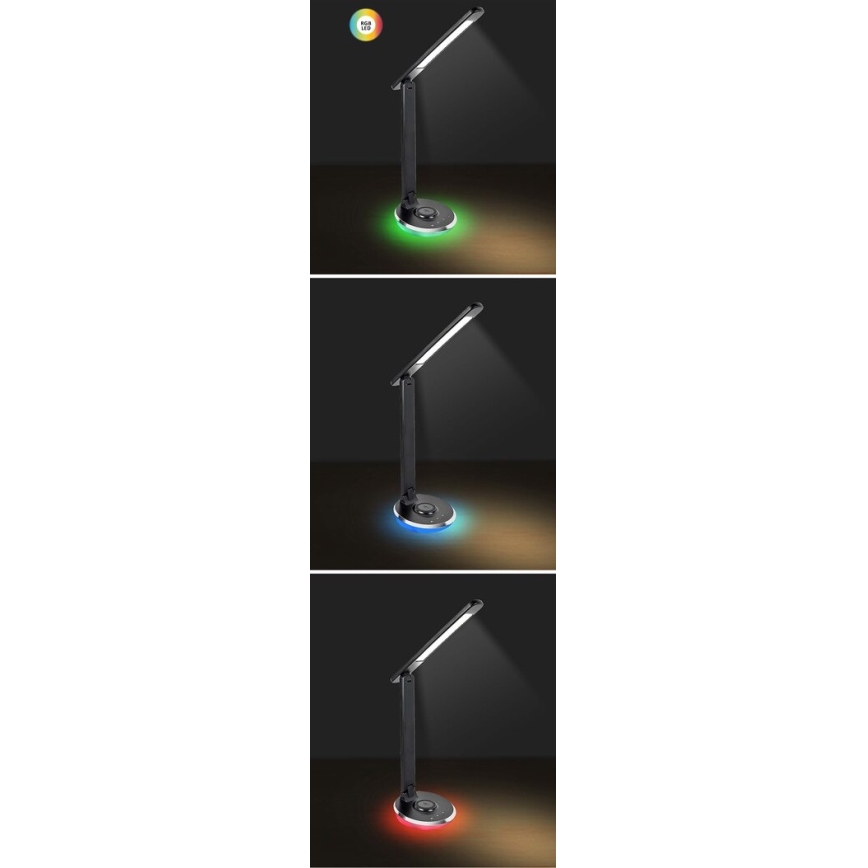 Rabalux - LED RGB Lampe de table tactile à intensité variable LED/6W/230V 3000/4000/5000K noir