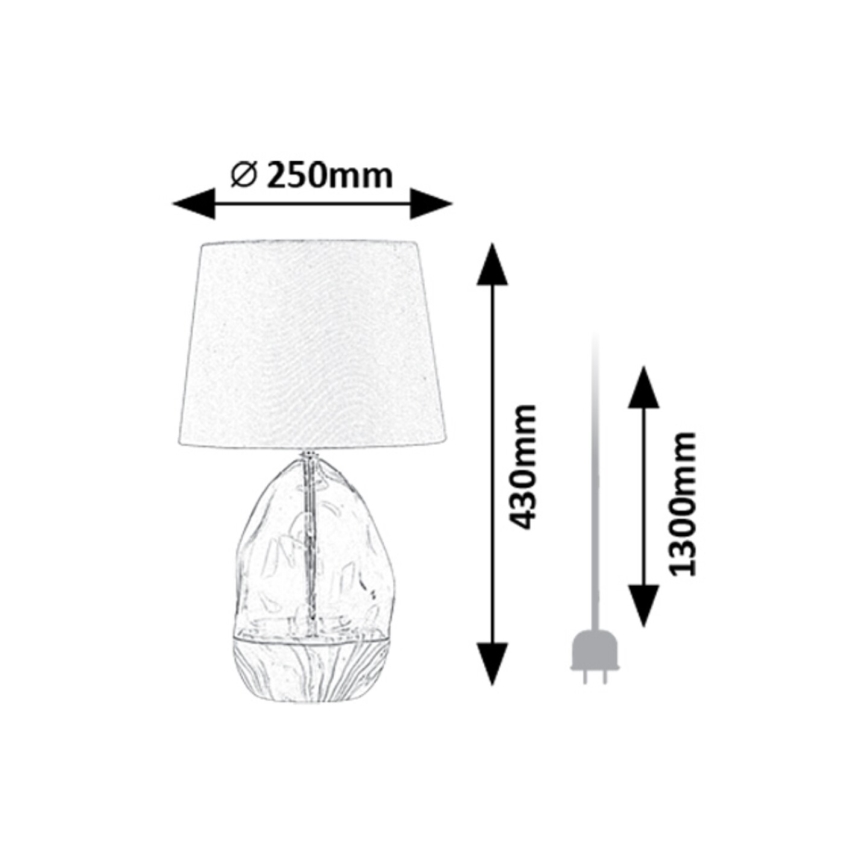 Rabalux - Lampe de table 1xE27/40W/230V blanc