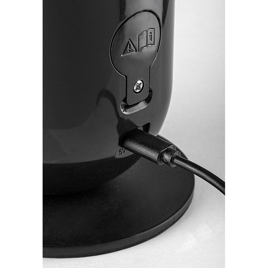 Rabalux - Lampe de table RGB à intensité variable LED/5W/230V noir