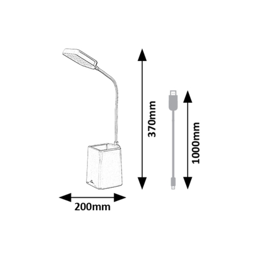 Rabalux - Lampe de table à intensité variable LED/6W/230V 5000K rose