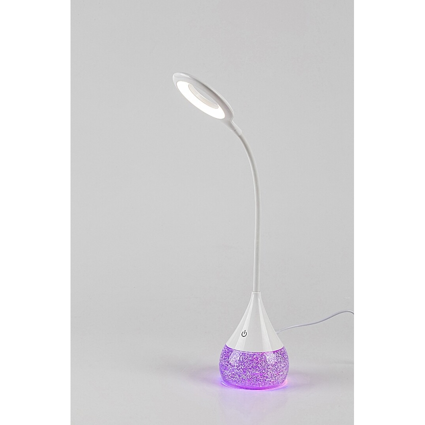 Rabalux - Lampe de table RGB à intensité variable LED/4W/230V blanc