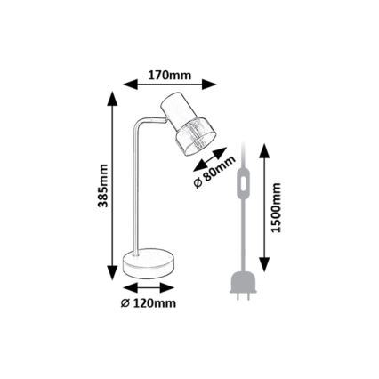 Rabalux - Lampe de table 1xE14/15W/230V