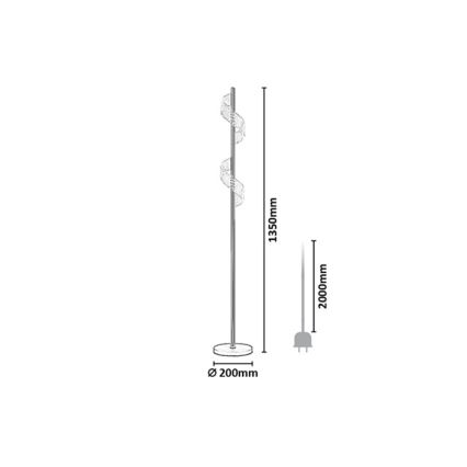 Rabalux - Lampadaire tactile LED à intensité variable/12W/230V 3000K