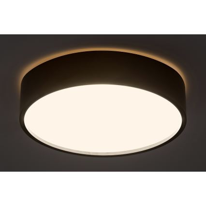 Rabalux - Plafonnier avec un détecteur LED/19W/230V IP44 4000K diam. 28,5 cm noir