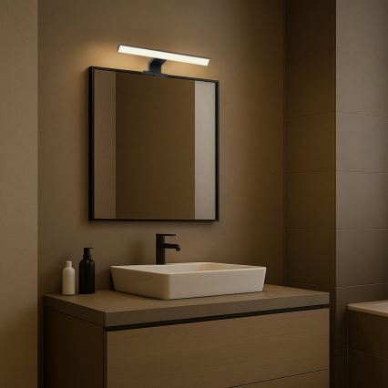 Rabalux - Éclairage LED pour miroir de salle de bains LED/6W/230V IP44 30 cm noir