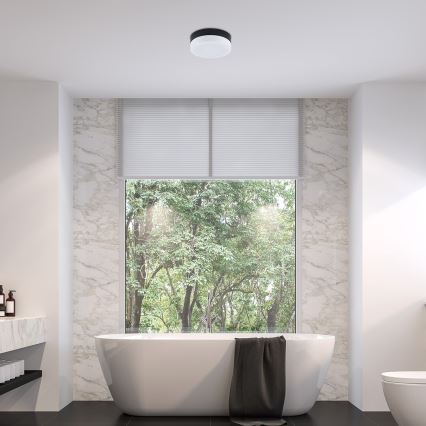Rabalux - Plafonnier salle de bain LED/15W/230V IP44 4000K d. 23 cm noir