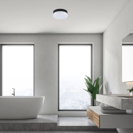 Rabalux - Plafonnier salle de bain LED/18W/230V IP44 4000K d. 28 cm noir