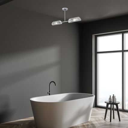 Rabalux - Suspension-barre salle de bain 2xE14/12W/230V IP44 chrome brillant