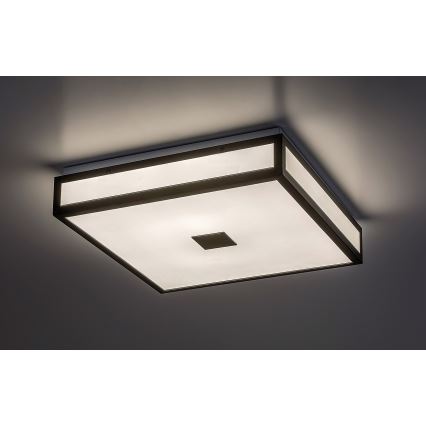 Rabalux - Plafonnier LED pour salle de bains LED/18W/230V IP44 noir 30x30 cm