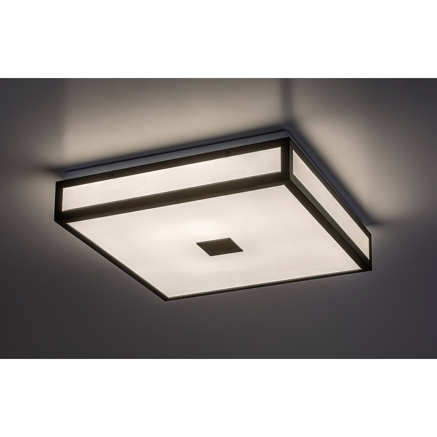 Rabalux - Plafonnier LED pour salle de bains LED/18W/230V IP44 noir 30x30 cm