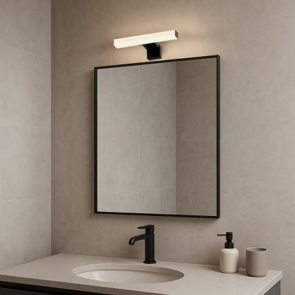 Rabalux - Éclairage LED pour miroir de salle de bains, 4 W, 230 V, IP44, 20 cm, noir
