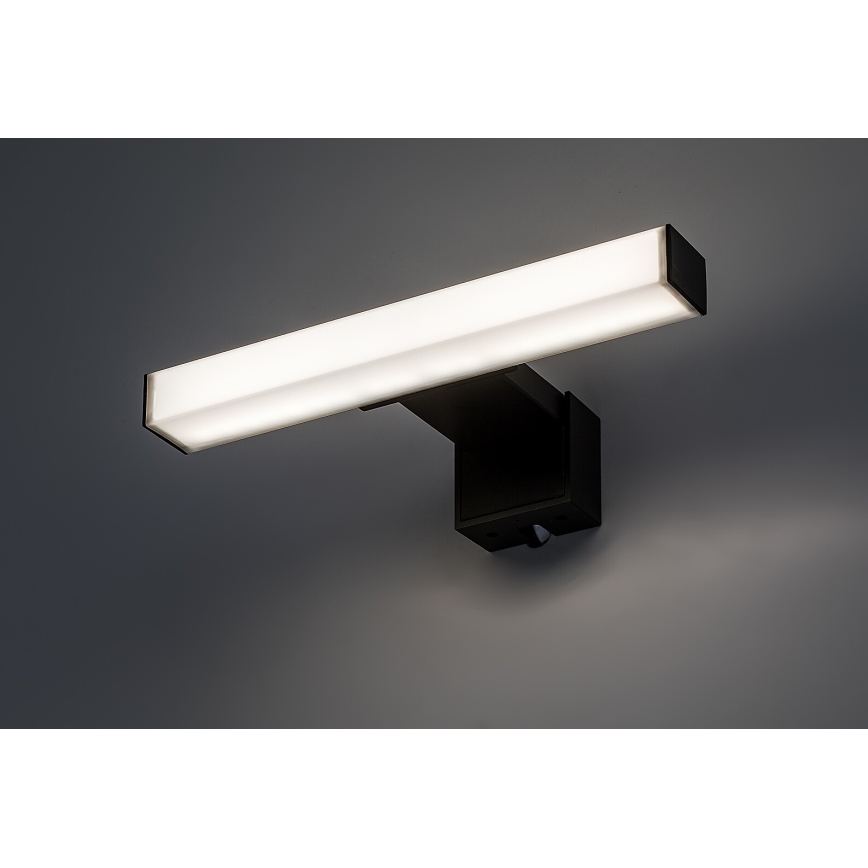 Rabalux - Éclairage LED pour miroir de salle de bains, 4 W, 230 V, IP44, 20 cm, noir