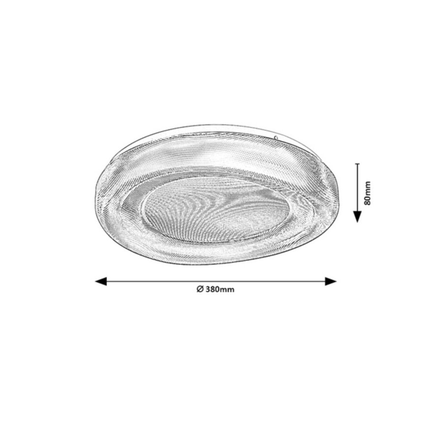 Rabalux - Plafonnier LED pour salle de bains LED/24W/230V IP44 4000K Ø 38 cm