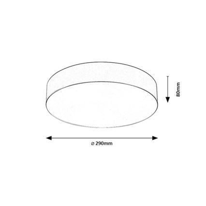 Rabalux - Plafonnier d'extérieur 2xE27/9W/230V Ø 29 cm IP43 noir