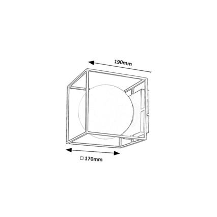Rabalux - Applique murale extérieure 1xE14/15W/230V IP44 dorée