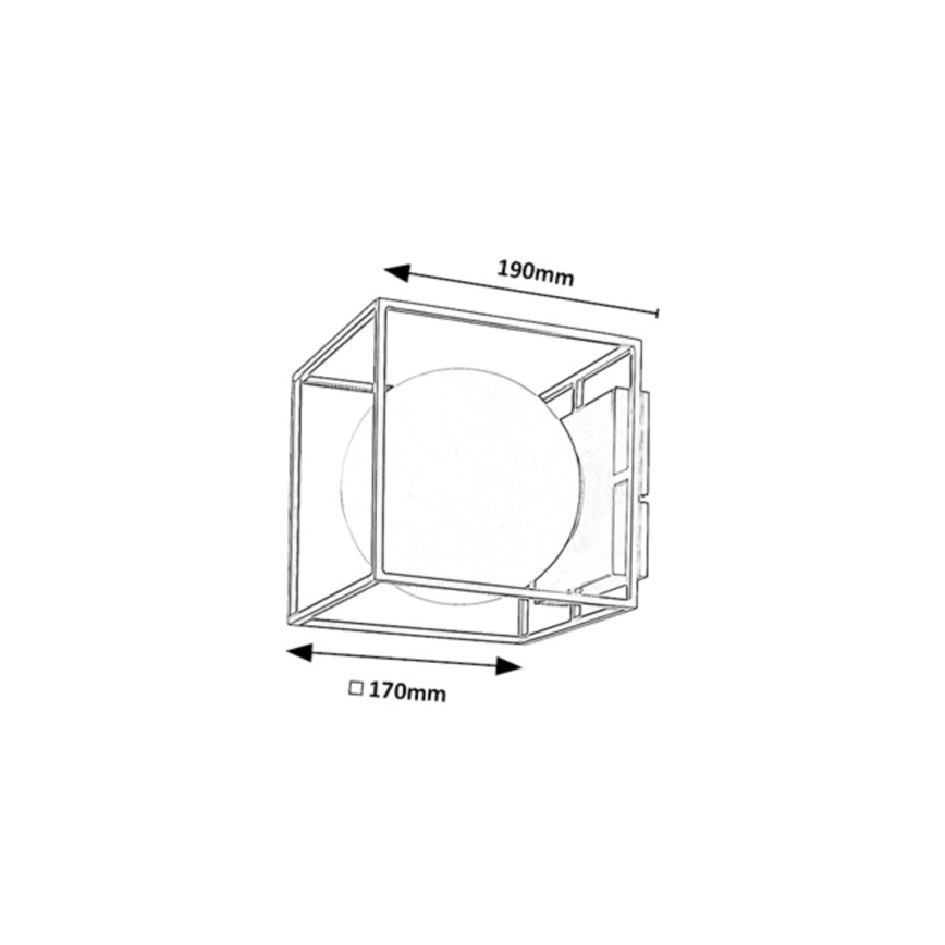 Rabalux - Applique murale extérieure 1xE14/15W/230V IP44 dorée