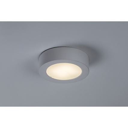 Rabalux - Plafonnier LED pour salle de bains, 7 W, 230 V, Ø 12 cm, IP44, blanc