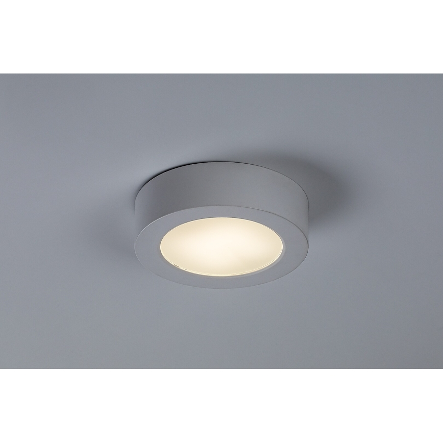 Rabalux - Plafonnier LED pour salle de bains, 7 W, 230 V, Ø 12 cm, IP44, blanc