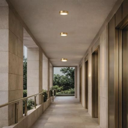 Rabalux - Plafonnier LED pour salle de bains LED/7W/230V Ø 12 cm IP44 doré