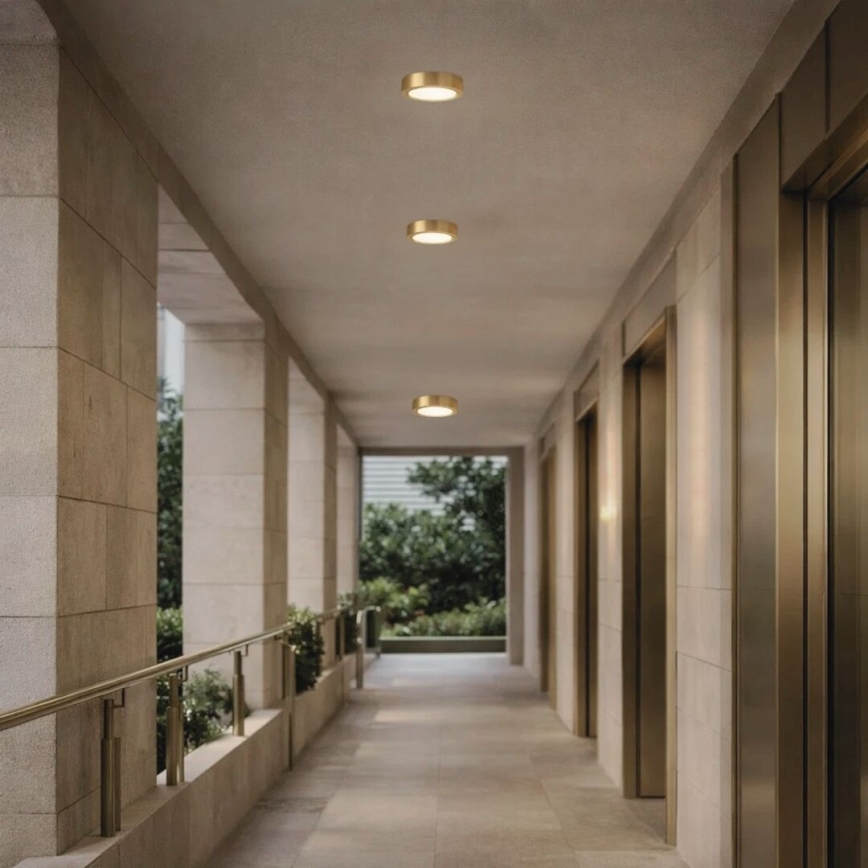 Rabalux - Plafonnier LED pour salle de bains LED/7W/230V Ø 12 cm IP44 doré