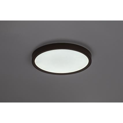 Rabalux - Plafonnier de salle de bains LED 18W/230V 3000/4000/6000K Ø 29 cm IP44 marron