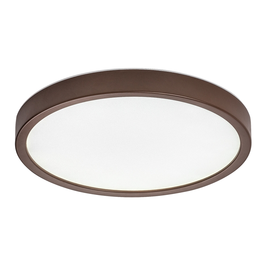 Rabalux - Plafonnier de salle de bains LED 18W/230V 3000/4000/6000K Ø 29 cm IP44 marron