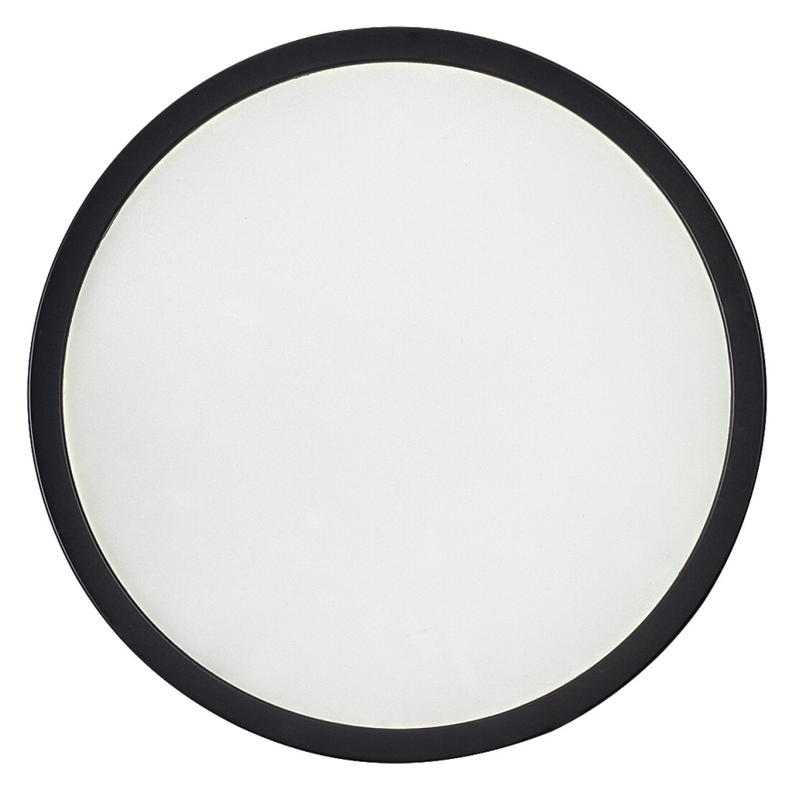 Rabalux - Plafonnier LED pour salle de bains, 18W/230V, 3000/4000/6000 K, Ø 29 cm, IP44, noir