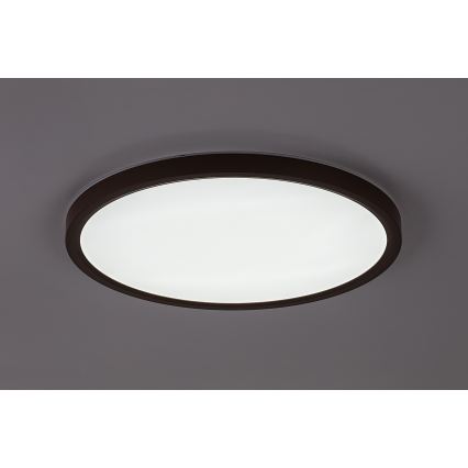 Rabalux - Plafonnier LED pour salle de bains LED/24W/230V 3000/4000/6000K Ø 40 cm IP44 brun