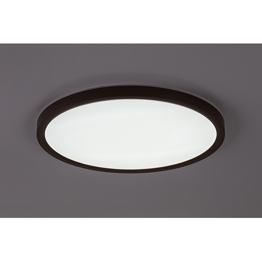 Rabalux - Plafonnier LED pour salle de bains LED/24W/230V 3000/4000/6000K Ø 40 cm IP44 brun