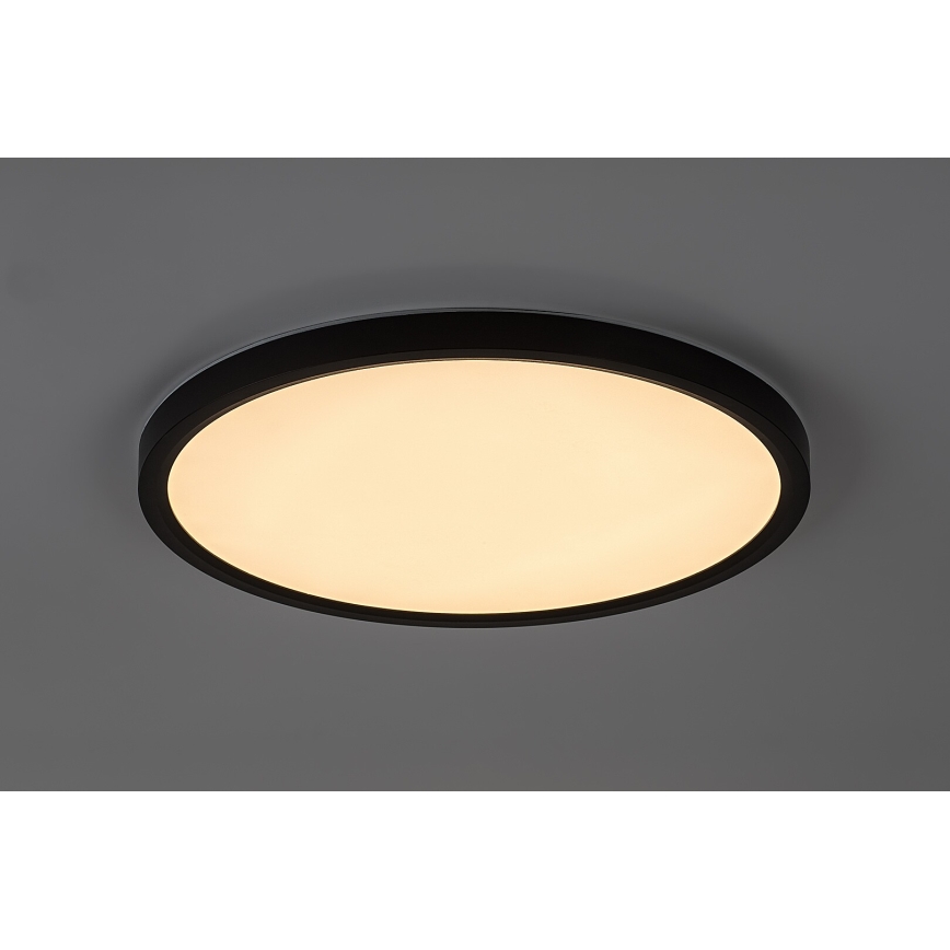 Rabalux - Plafonnier LED pour salle de bains LED/24W/230V 3000/4000/6000K Ø 40 cm IP44 noir