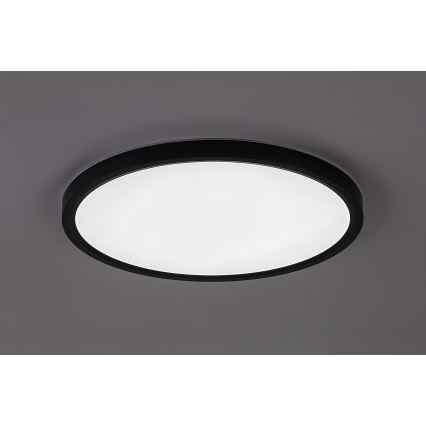Rabalux - Plafonnier LED pour salle de bains LED/24W/230V 3000/4000/6000K Ø 40 cm IP44 noir