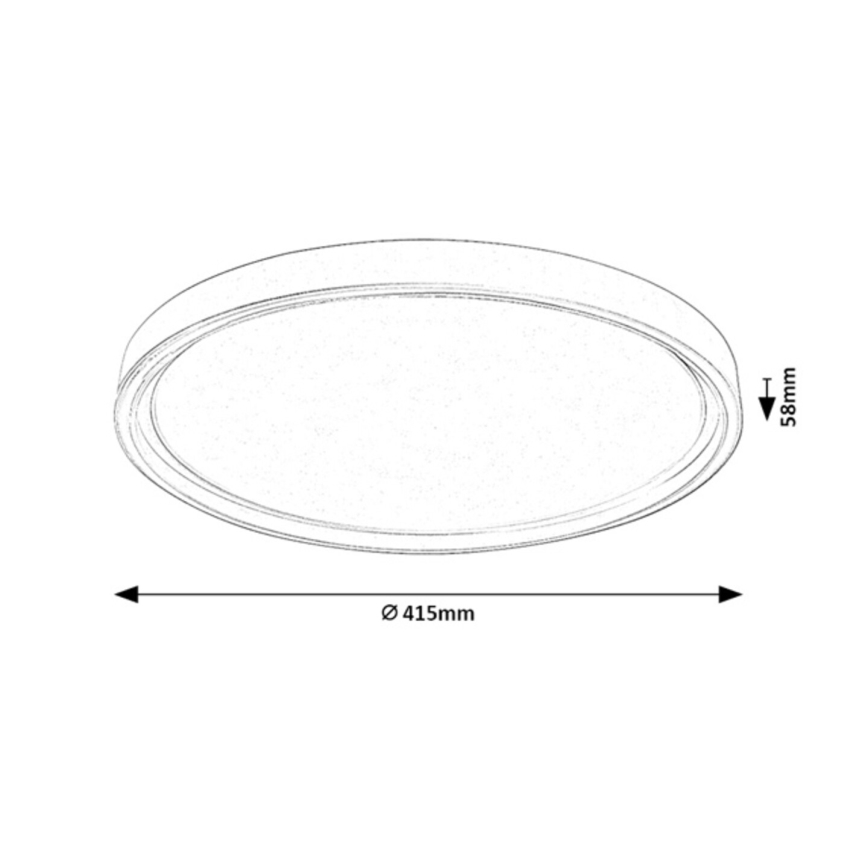 Rabalux - Plafonnier LED dimmable LED/31W/230V IP40 3000-6500K Ø 41,5 cm + télécommande