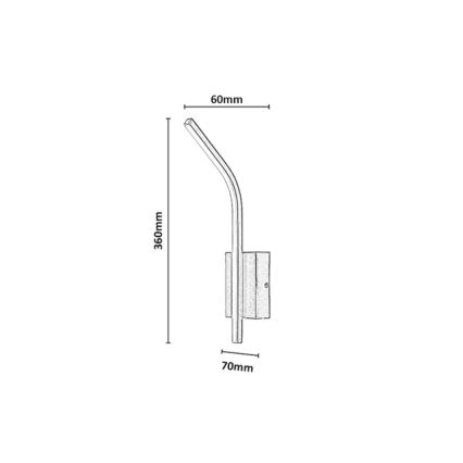 Rabalux - LED Applique murale pour salle de bains LED/10W/230V 4000K IP44 noire