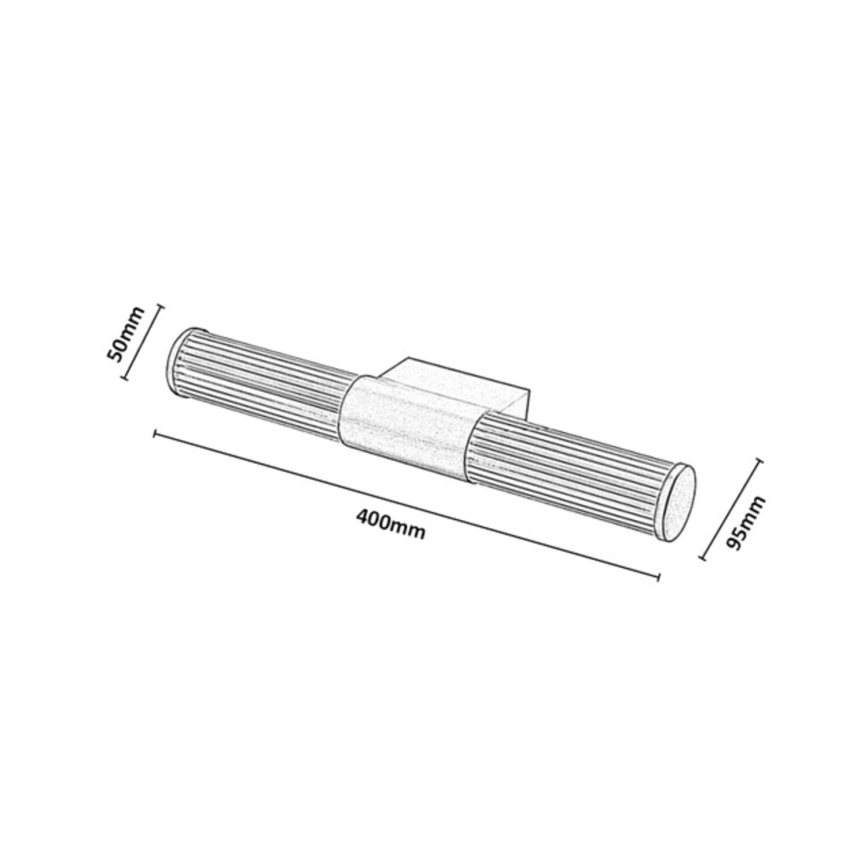 Rabalux - Éclairage LED pour miroir de salle de bains LED/8W/230V IP44 40 cm doré