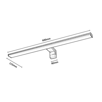Rabalux - Éclairage LED pour miroir de salle de bains LED/12W/230V IP44 60 cm