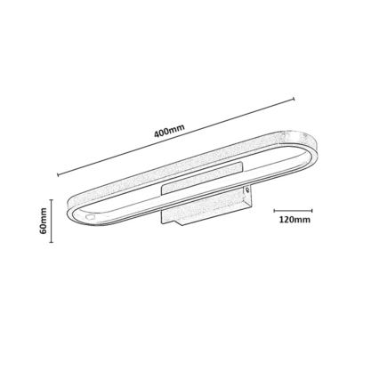 Rabalux - Éclairage LED pour miroir de salle de bains LED/15W/230V IP44 40 cm