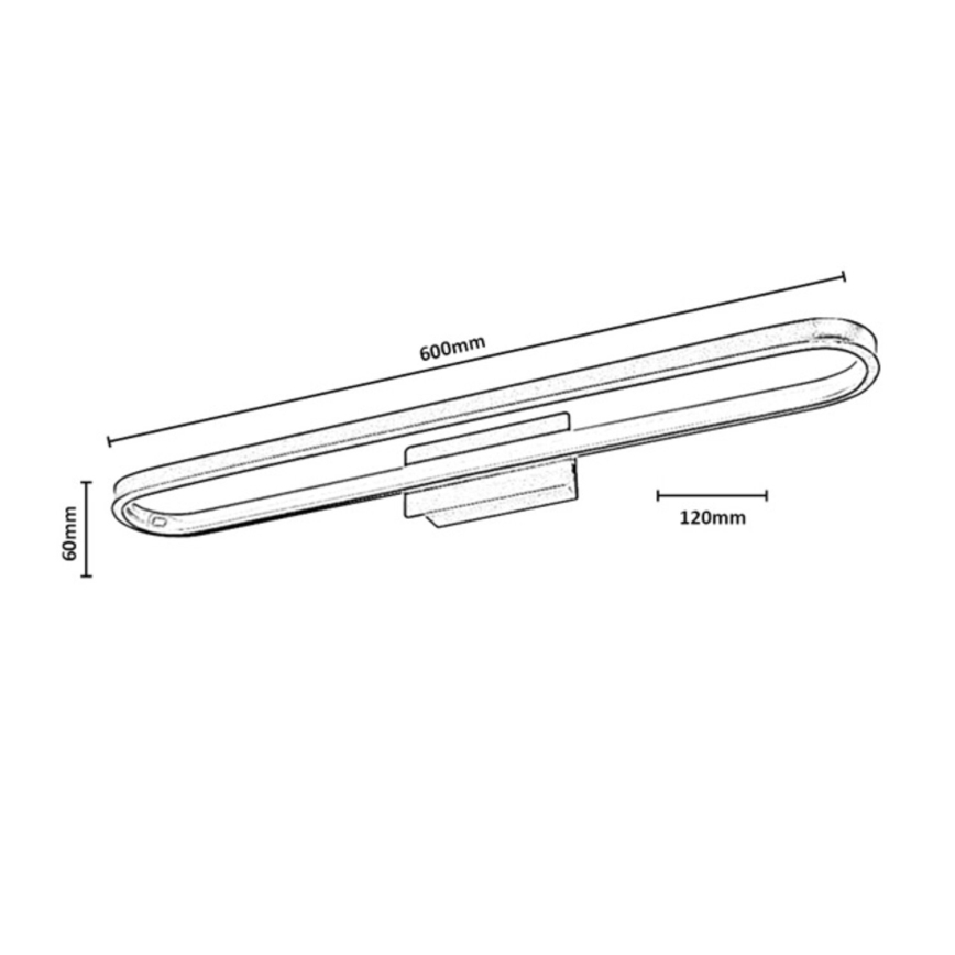 Rabalux - Éclairage pour miroir de salle de bains LED/18W/230V IP44 60 cm