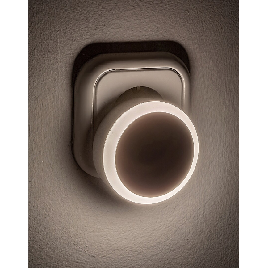 Rabalux - Veilleuse à brancher avec détecteur de crépuscule LED/0,3W/230V 3000K