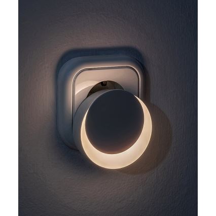 Rabalux - Veilleuse à brancher avec détecteur de crépuscule LED/0,3W/230V 3000K