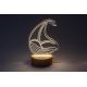 Rabalux - Lampe de table enfant LED/2W/5V 3000K bateau hêtre