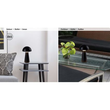 Rabalux - Lampe de table tactile LED extérieure à intensité variable LED/3W/5V IP44