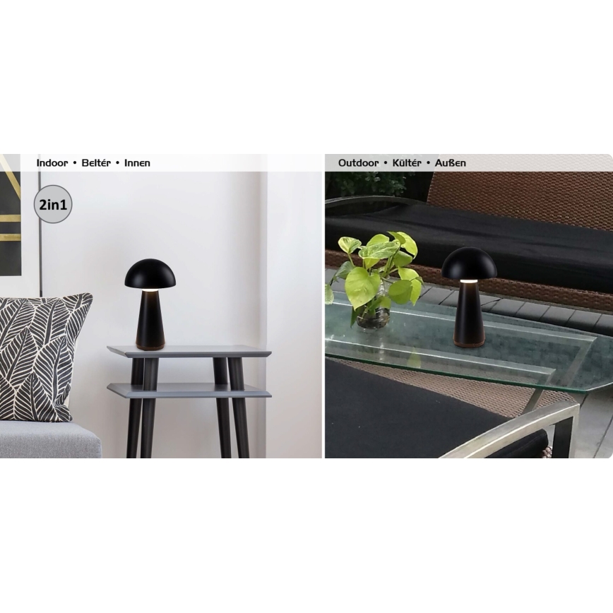 Rabalux - Lampe de table tactile LED extérieure à intensité variable LED/3W/5V IP44