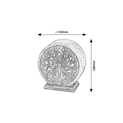 Rabalux - Lampe de table 1xE14/15W/230V acacia