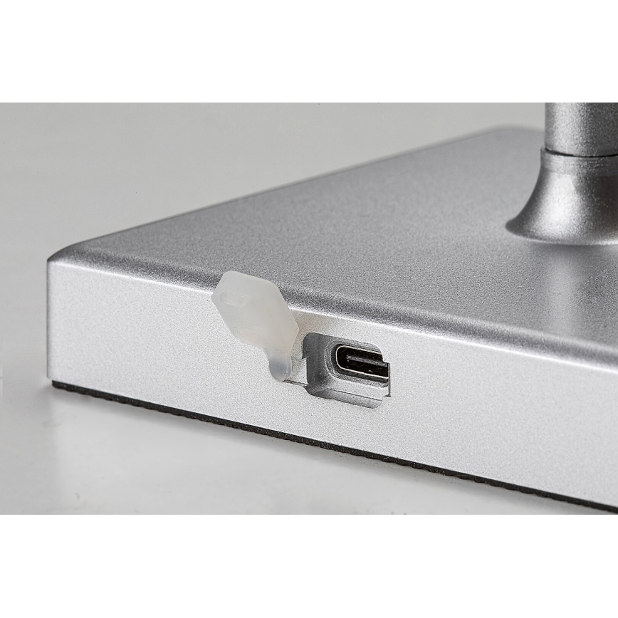 Rabalux - Lampe de table LED à intensité variable rechargeable LED/4W/3,7V 1800 mAh 3000-5000K IP44 argent