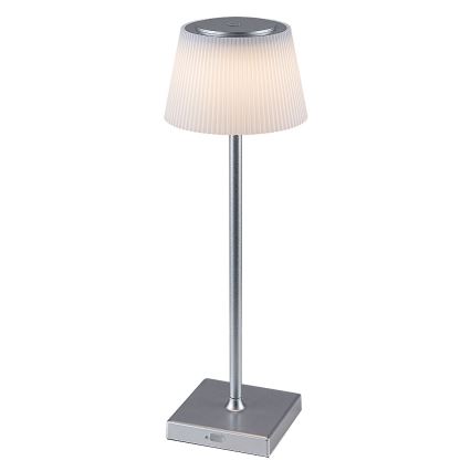 Rabalux - Lampe de table LED à intensité variable rechargeable LED/4W/3,7V 1800 mAh 3000-5000K IP44 argent