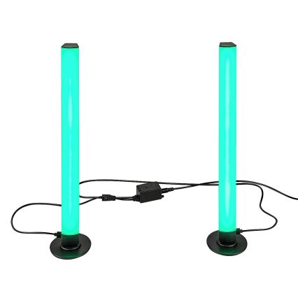 Rabalux - LOT x2 Lampe de table à intensité variable RGB PACO LED/5W/5V + télécommande