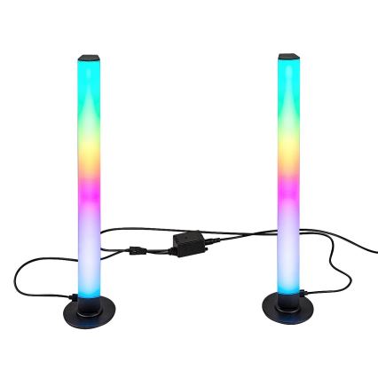 Rabalux - LOT x2 Lampe de table à intensité variable RGB PACO LED/5W/5V + télécommande