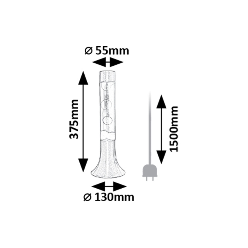 Rabalux - Lampe à lave LED/25W/230V