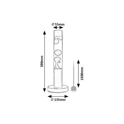 Rabalux - Lampe à lave LED/25W/230V
